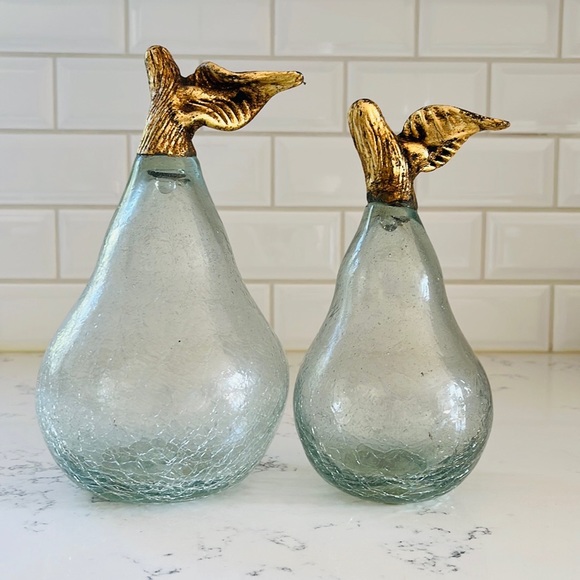 Large Clear Glass Pear Figurine - Picture 11 of 16